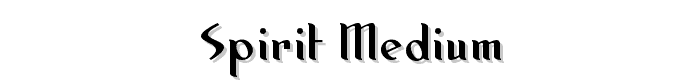 Spirit Medium font